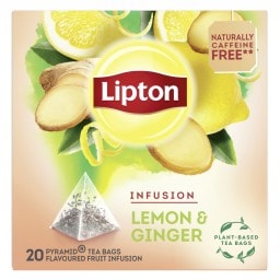 LIPTON | Αφέψημα Λεμόνι Τζίντζερ 20x2g