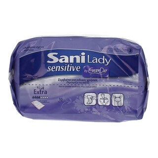 SANI | LADY | ΠΑΝΕΣ ΑΚΡΑΤΕΙΑΣ LADY SENSITIVE EXTRA No 4 10 ΤΕΜ