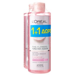 L'OREAL | Λοσιόν Καθαρισμού Προσώπου Fine Flowers Toner 400ml 1+1 Δώρο
