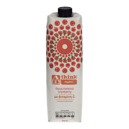 ΑΒ THINK NUTRI | ΧΥΜΟΣ CRANBERRY 1 LT