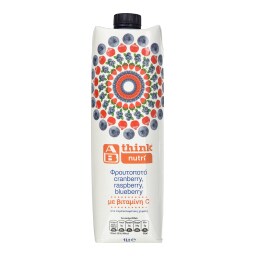 ΑΒ THINK NUTRI | Φρουτοποτό Cranberry Raspberry Blueberry 1lt