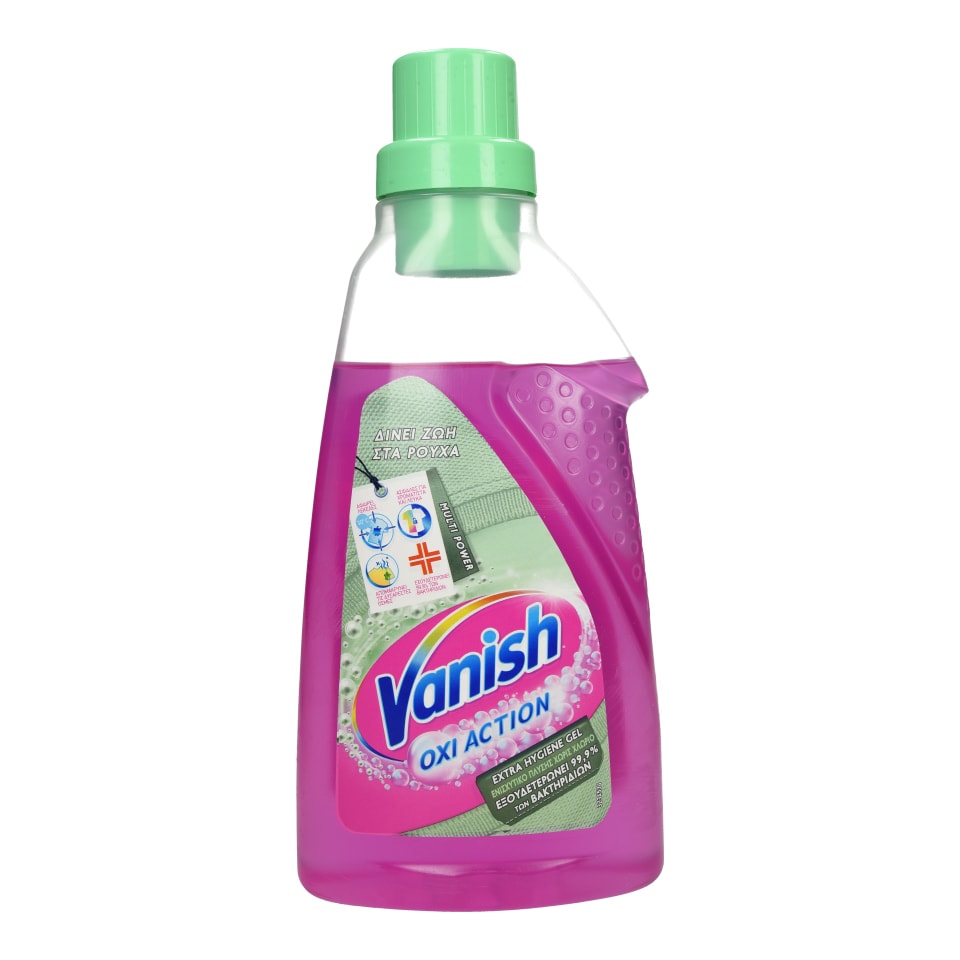 VANISH Καθαριστικό Λεκέδων Oxi Action Extra Hygiene Gel 725ml