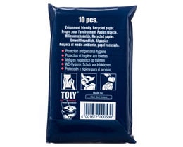 TOLY | ΚΑΛΥΜΜΑ ΛΕΚΑΝΗΣ ΜΙΑΣ ΧΡΗΣΕΩΣ 10 ΤΕΜ