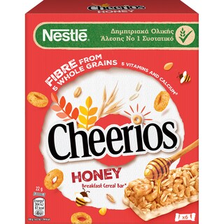 CHEERIOS | Μπάρες Δημητριακών Ολικής Άλεσης Honey Cheerios 6 X 22gr