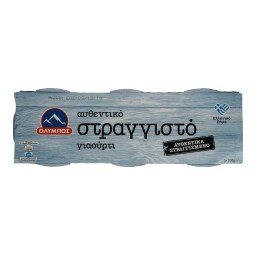 ΟΛΥΜΠΟΣ | ΓΙΑΟΥΡΤΙ ΛΕΥΚΟ 10% ΣΤΡΑΓΓΙΣΤΟ 3 Χ 200 GR