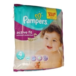 PAMPERS | ACTIVE FIT | ΠΑΝΕΣ ΜΩΡΟΥ MAXI 7 - 18 KGR No 4 43 ΤΕΜ