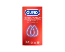 DUREX | Προφυλακτικά Total Contact Thin Feel & Extra Lube 12 Τεμάχια