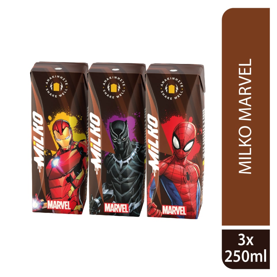 Γάλα Σοκολατούχο Marvel 3x250ml