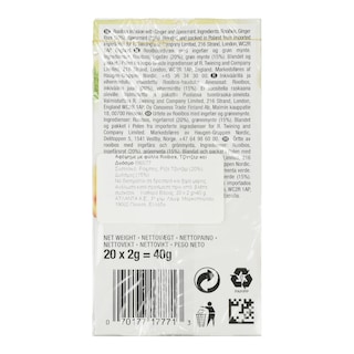 TWININGS | Αφέψημα Rooibos & Τζίντζερ 40gr