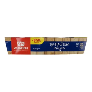 ΔΩΔΩΝΗ | ΗΠΕΙΡΩΤΙΚΟ | Γιαούρτι Στραγγιστό Ηπειρώτικο 6%  3 X 200 gr 0.50Ε