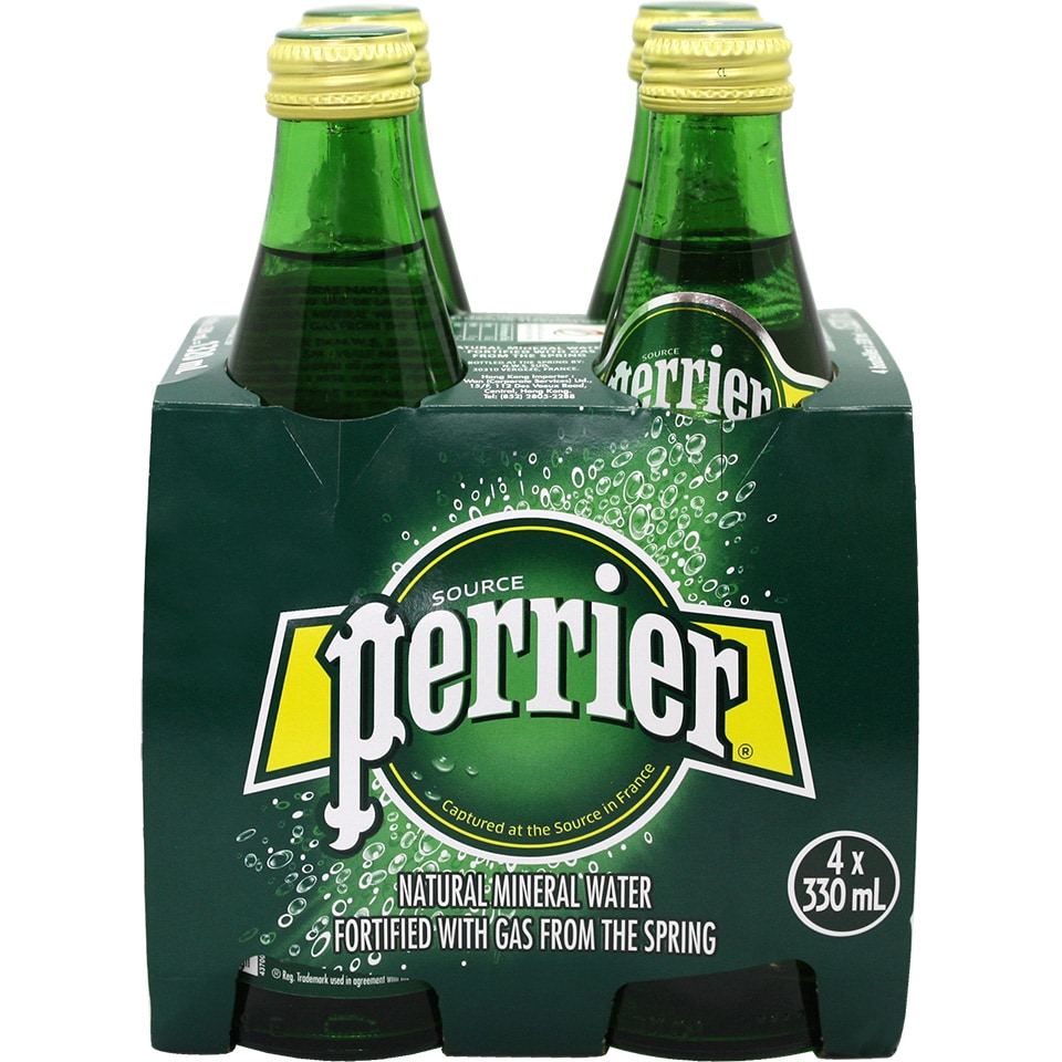 PERRIER Νερό Φυσικό Μεταλλικό Ανθρακούχο 4x330ml