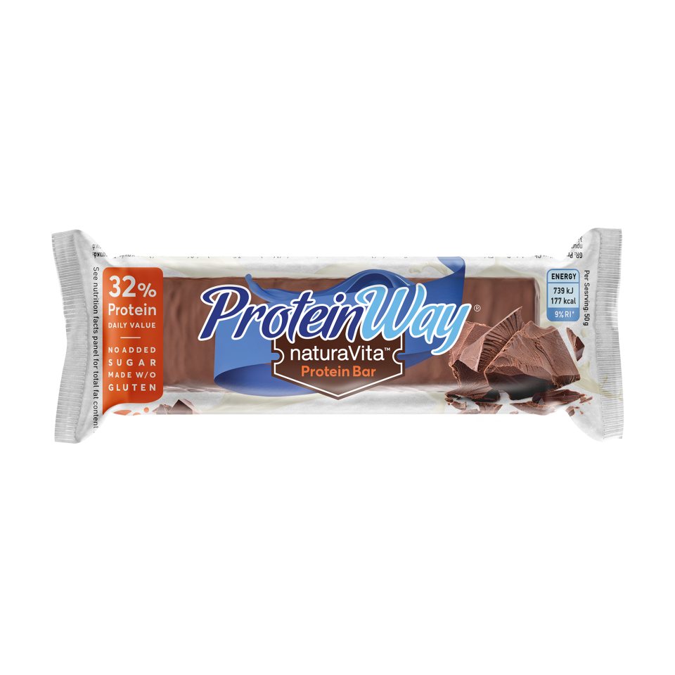 PROTEIN WAY Μπάρα Πρωτείνης 32% Protein Way Σοκολάτα 50g