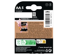 DURACELL | Μπαταρίες Αλκαλικές Simply ΑΑ 5 Τεμάχια