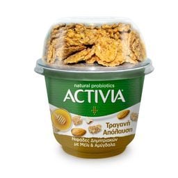 ACTIVIA | Επιδόρπιο Γιαουρτιού Τραγανή Απόλαυση με Μέλι & Αμύγδαλα 188g