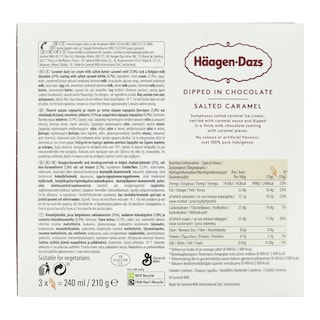 HAAGEN DAZS | Παγωτό Ξυλάκι Κρέμα Καραμέλα & Σοκολάτα 3x70g