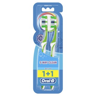 ORAL B | Οδοντόβουρτσα Complete 5 Way Clean Μέτρια 2 Τεμάχια