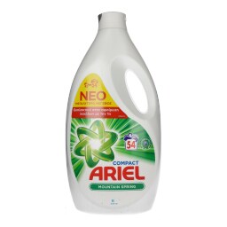 ARIEL | Υγρό Πλυντηρίου Ρούχων Mountain Spring 54 Μεζούρες
