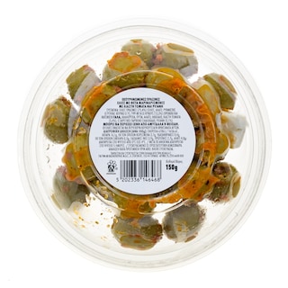 EXCELLENT TAPAS | Ελιές Πράσινες με Φέτα Λιαστή Τομάτα και Ρίγανη 150g