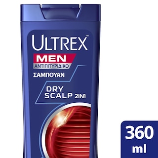 ULTREX | Σαμπουάν Dry Scalp 2in1 για Ξηροδερμία 360ml