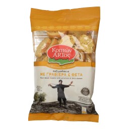 ΚΡΗΤΩΝ ΑΡΤΟΣ | ΠΑΞΙΜΑΔΑKIA ΜΕ   ΓΡΑΒΙΕΡΑ & ΦΕΤΑ 250 GR