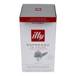 ILLY | ΚΑΦΕΣ ΕΣΠΡΕΣΟ ΕΛΑΦΡΥΣ ΧΑΡΤΙΝΕΣ ΜΕΡΙΔΕΣ ΓΙΑ ΜΗΧΑΝΗ (18 ΤΕΜ) 125 GR