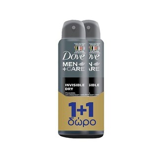 DOVE | Αποσμητικό Spray Men Invisble Dry 150ml 1+1 Δώρο