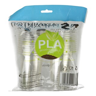 - | Ποτηράκια PLA Διαφανή 24 Τεμάχια