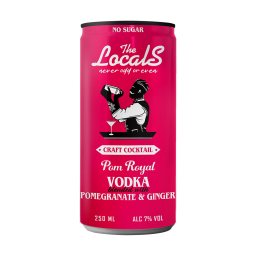 THE LOCALS | Cocktail Pom Royal Βότκα Ρόδι & Τζίντζερ 250ml