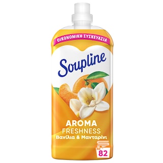 SOUPLINE | Συμπυκνωμένο Μαλακτικό Aroma Βανίλια & Μανταρίνι 82 Μεζούρες