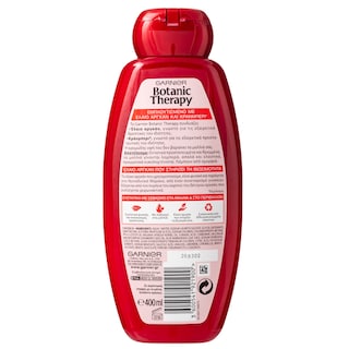 BOTANIC THERAPY | Σαμπουάν Βαμμένα Μαλλιά Argan Oil & Cranberry 400ml