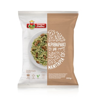 ΜΠΑΡΜΠΑ ΣΤΑΘΗΣ | ORZO WITH MUSHROOMS 600G B. STATHIS