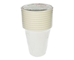 ECOCARE | Ποτήρια Βιοδιασπώμενα 260ml Λευκά 10 Τεμάχια