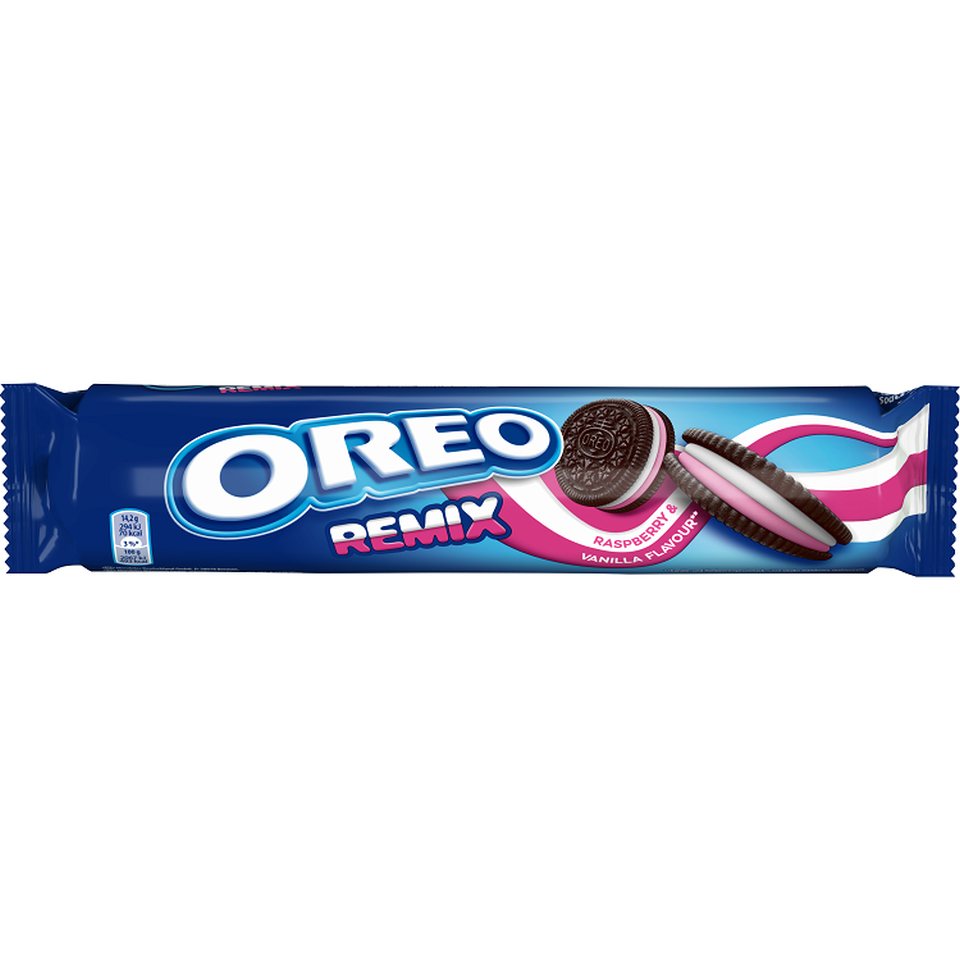 OREO Μπισκότα Γεμιστά Remix Βανίλια Βατόμουρο 157g