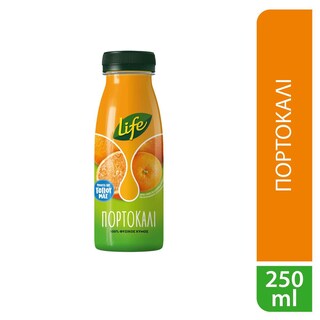 LIFE | Φυσικός Χυμός Πορτοκάλι 250ml