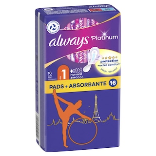 ALWAYS | Sanitary Pads Platinum Ultra Normal 16 Pieces