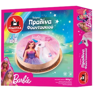 ΡΟΔΟΥΛΑ | Τούρτα Barbie Πραλίνα Φουντουκιού Κατεψυγμένη 800g
