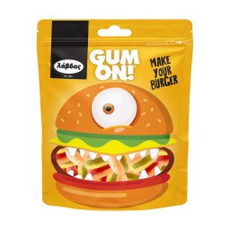GUM ON | Καραμέλες Ζελίνια Gum On Burger 90gr