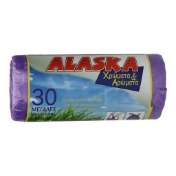 ALASKA | Σακούλες Απορριμάτων Μεγάλες Χρώματα & Αρώματα 30 Τεμάχια