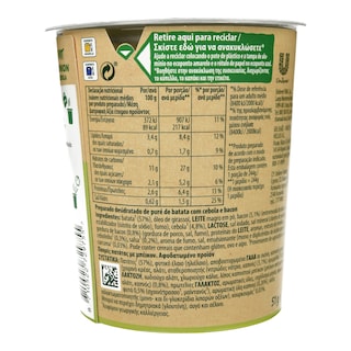 KNORR | Πουρές Πατάτας Potato Pot Μπέικον & Κρεμμύδι 51g Έκπτωση 20%
