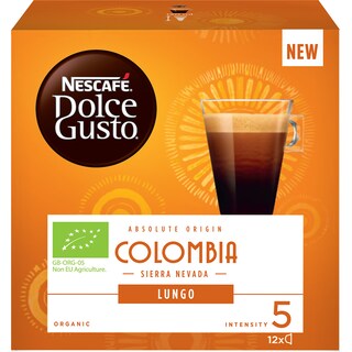 NESCAFE | DOLCE GUSTO | ΚΑΦΕΣ ΚΑΒΟΥΡΔΙΣΜΕΝΟΣ ΒΙΟΛΟΓΙΚΟΣ LUNGO COLOMBIA 84 GR