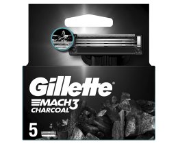 GILLETTE | Ανταλλακτικές Κεφαλές Mach3 Charcoal 5 Τεμάχια