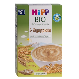 HIPP | Παιδική Κρέμα Βιολογική 5 Δημητριακών 200gr
