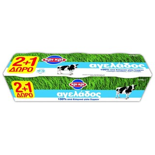 ΚΡΙ ΚΡΙ | Γιαούρτι Αγελάδος 3.9% Λιπαρά 3x200g 2+1 Δώρο