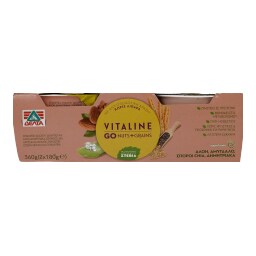VITALINE | Επιδόρπιο Γιαουρτιού Go Nuts & Grains 2Χ180 gr