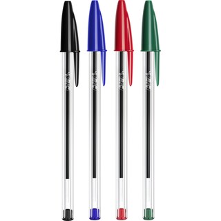 BIC | Στυλό Cristal Original 1.0mm Διάφορα Χρώματα 8+2 Τεμάχια