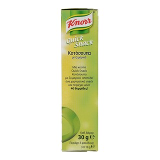 KNORR | QUICK SNACK | ΚΟΤΟΣΟΥΠΑ ΜΕ ΖΥΜΑΡΙΚΑ 30 GR
