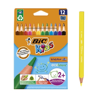 BIC | Colouring Pencils Kids Evolution Triangle ECOlutions 12 Pieces