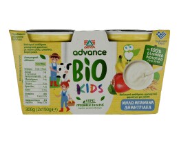 ADVANCE | Γιαούρτι Advance Kids BIO Μήλο Μπανάνα Δημητριακά 2X150 gr