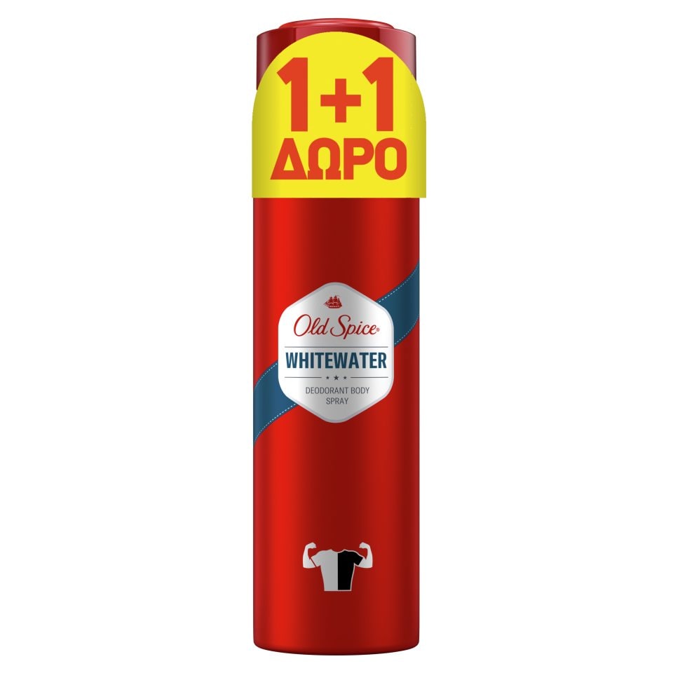 Αποσμητικό Spray Whitewater 150ml 1+1 Δώρο