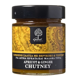 ΓΕΩΔΗ | Γλυκόξινη Σάλτσα Chutney Βερίκοκο με Τζίντζερ 175g